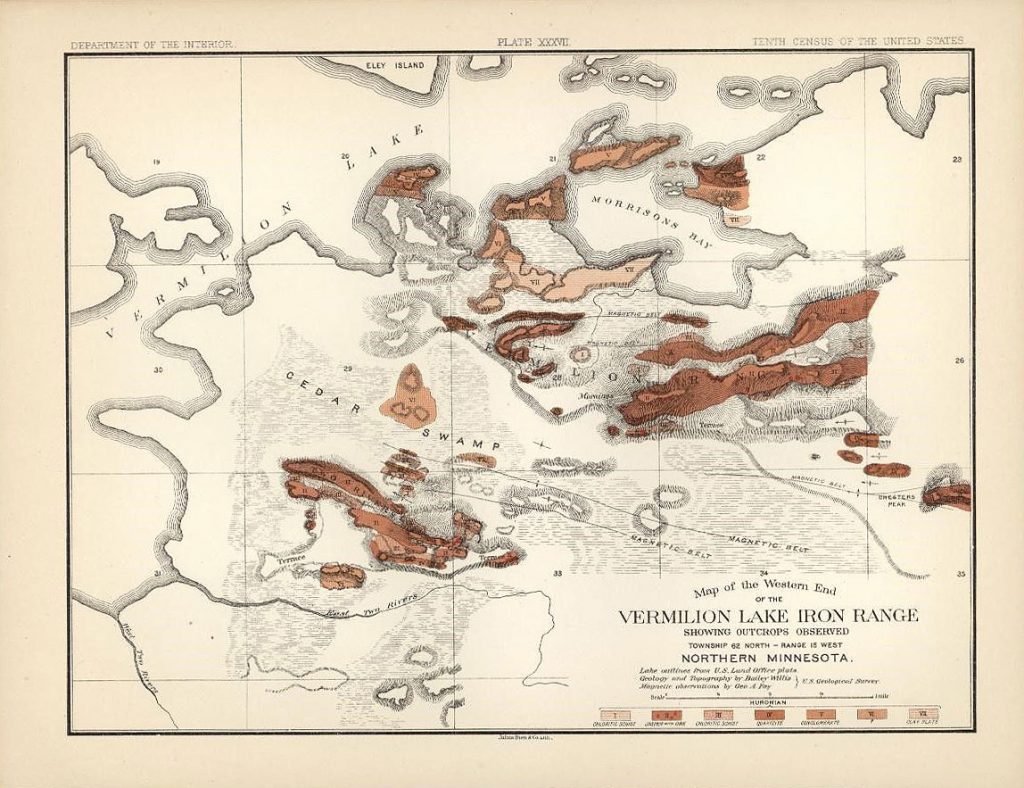 Vermilion Iron Range map